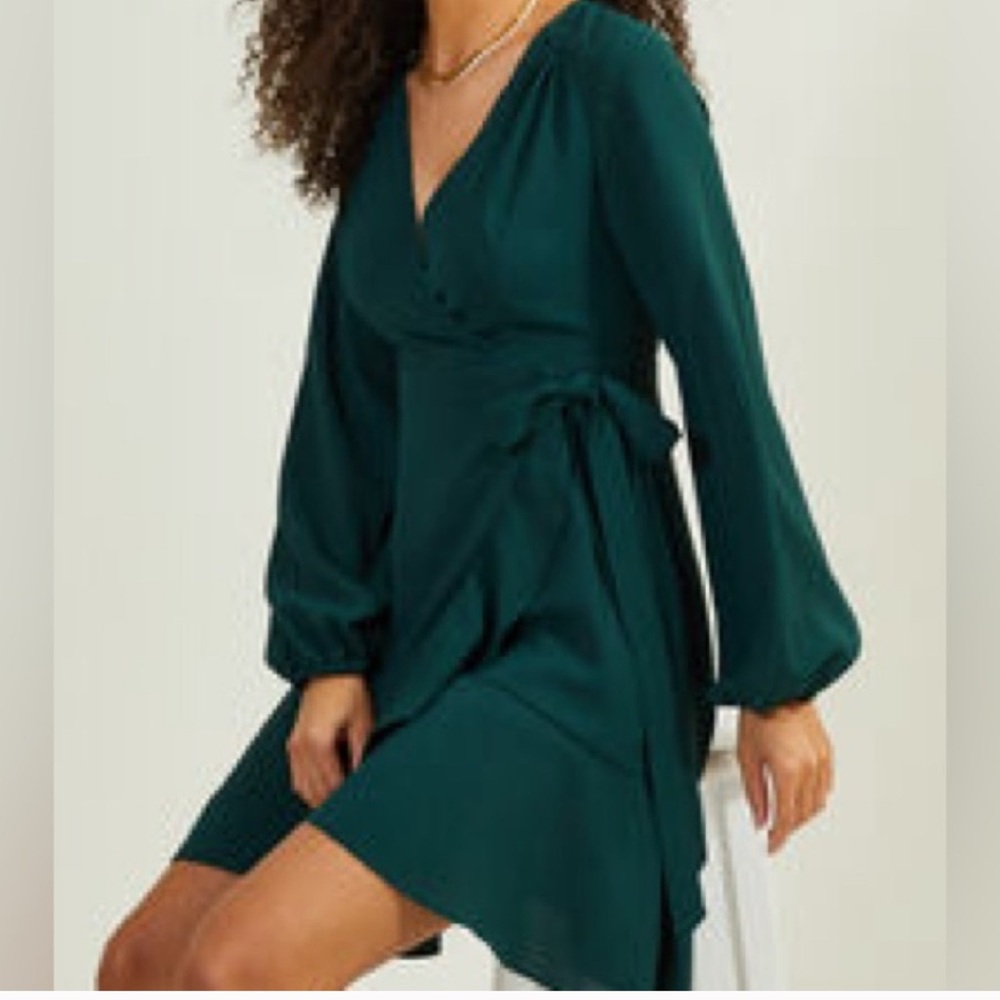Go Green or Go Home — NWT Altar’d State Wrap Dress